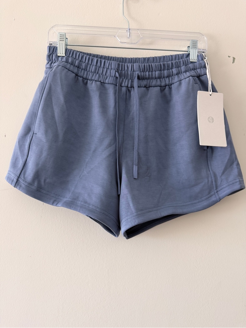 ColorfulKoala Women’s Drawstring Shorts‎ Blue Medium NWT Athleisure Yoga Hiking